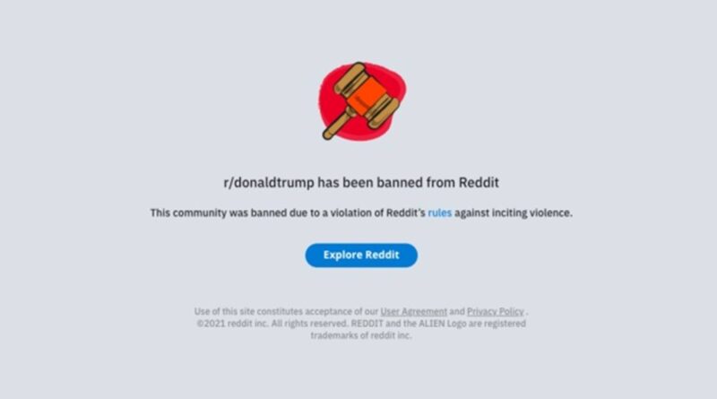 Reddit Bans Subreddit "r / donaldtrump" For "Repeated Policy Violation"