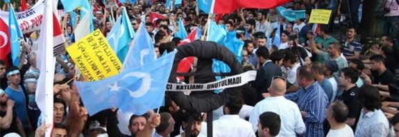 About 1,000 protesters gather in Istanbul to denounce China’s treatment of Uighurs